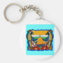 Party Parrots Key Chains