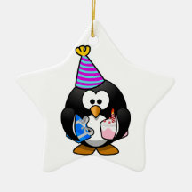 Party Penguin Christmas Ornament