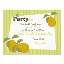 Party Pineapples Personalized Invites