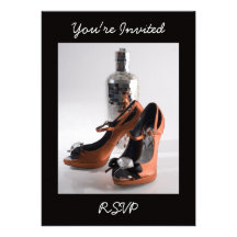 Party Shoe Invitation, You're Invited, RSVP