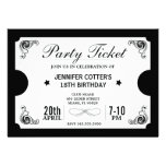 Party Ticket invitations