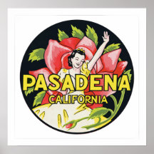 Pasadena California Poster