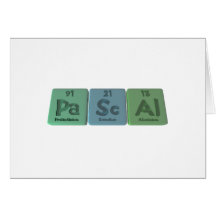 Pascal-Pa-Sc-Al-Protactinium-Scandium-Aluminium.pn Greeting Cards