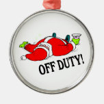 Passed Out Santa Claus Ornament