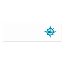 Passenger Cargo Ship Ocean Liner Compass Business Card Template