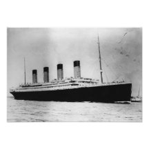 Passenger Liner Steamship RMS Titanic Personalized Invite