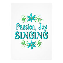 Passion Joy Singing Custom Announcement