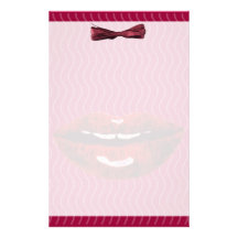 passion lips stationery