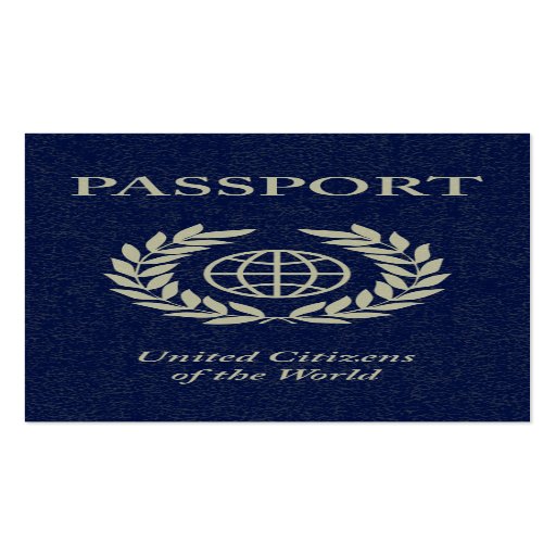 passport business card templates