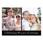 Past and Present 30th Anniversary Invitation