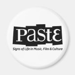 Paste Block Logo Tag on Bottom Black Magnet