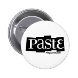 Paste Block Logo URL Black Pinback Buttons
