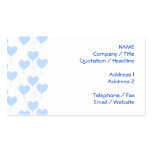 Pastel Blue Heart Balloon Pattern. Business Card Template