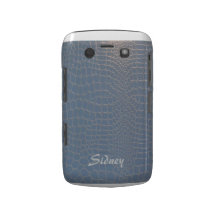 Pastel Blue Snakeskin Personalised Case-Mate Blackberry Case