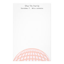 Pastel Circle Globe Corporate Business Customised Stationery