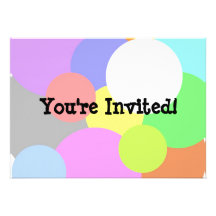 Pastel Circle Invitation