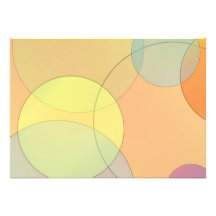 Pastel Circles Personalised Invitation
