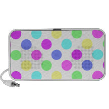 Pastel Colors Polka Dots Mini Speaker