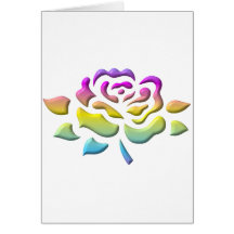 Pastel Coloured Roses Card