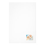 pastel crab design custom stationery