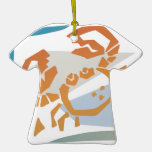 pastel crab design ornaments