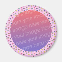 pastel cute cupcakes photo frame refrigerator magnets
