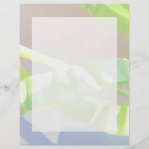 Pastel Green Leaves. Custom Flyer