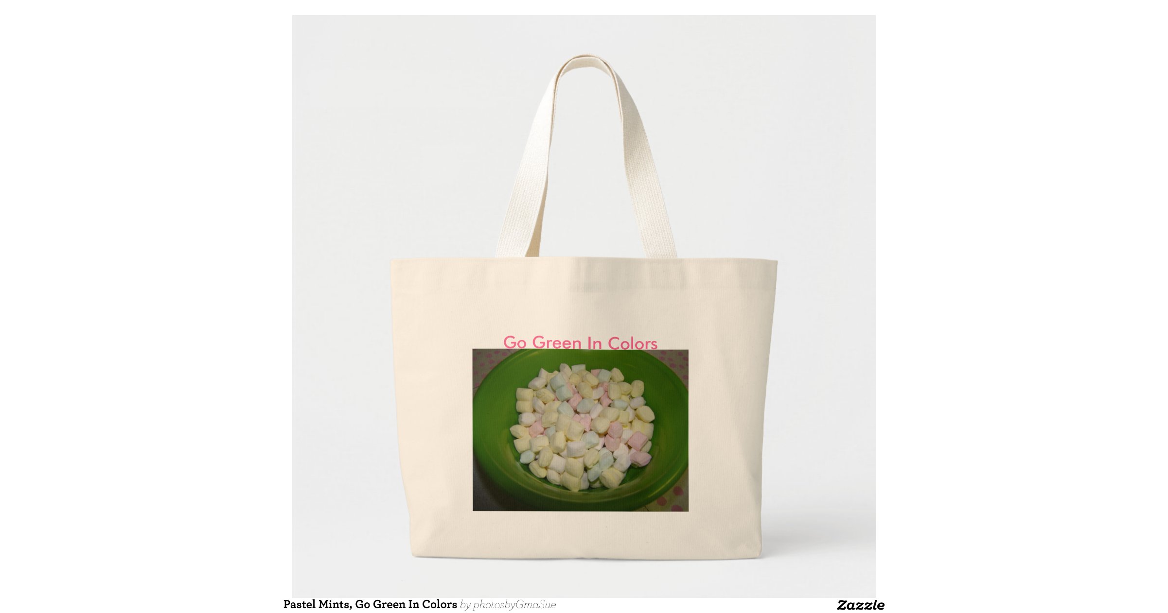 Pastel Mints, Go Green In Colours Canvas Bags Zazzle
