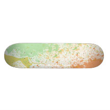 Pastel Paint Splatter Skateboard Deck