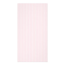 Pastel Pink Candy Stripes. Personalized Photo Card