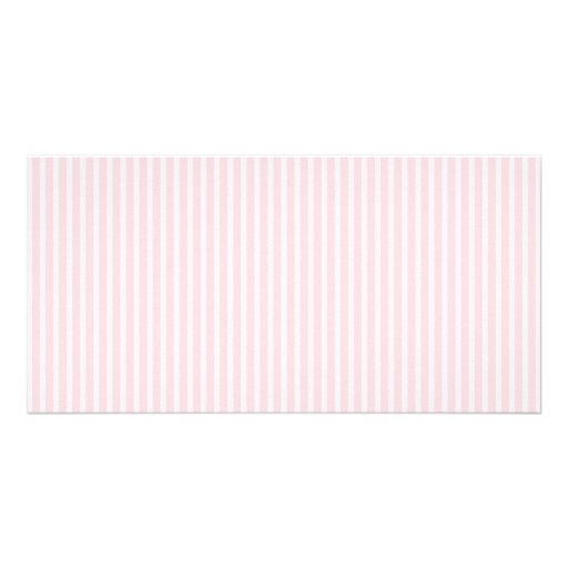 Pastel Pink Candy Stripes. Photo Card Template