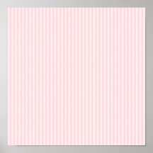 Pastel Pink Candy Stripes. Poster