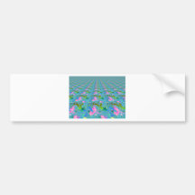 Pastel Stars Bumper Stickers