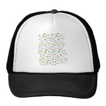 Pastel stars pattern trucker hats