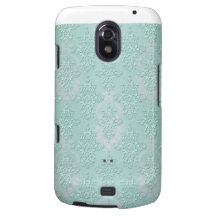 Pastel Teal Blue Green Damask Samsung Galaxy Nexus Covers
