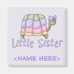 Pastel Turtle Little Sister Magnet