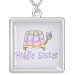 Pastel Turtle Middle Sister Pendants