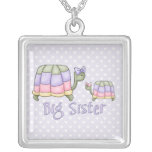 Pastel Turtles Big Sister Necklaces