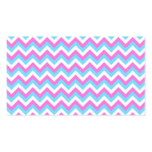 Pastel Zig Zag Stripes. Business Card Templates