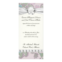 pastels spring floral damask personalized invitation