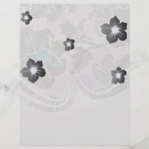 pastels spring floral damask lace custom flyer
