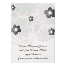 pastels spring floral damask lace personalised invites
