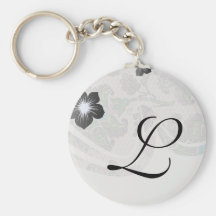 pastels spring floral damask lace keychain