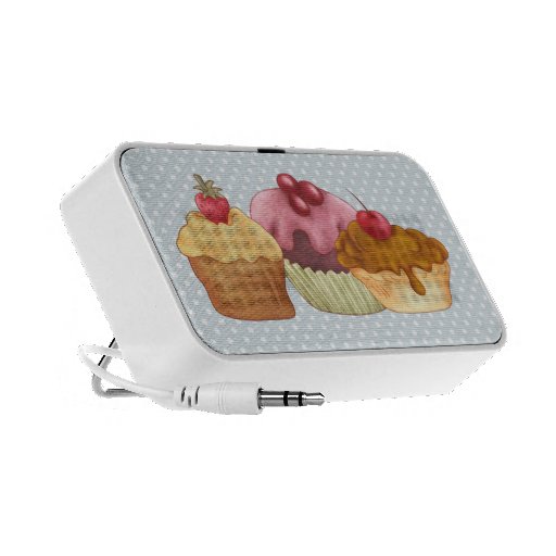 Pastries An Polkadots Doodle iPhone Speakers