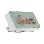 Pastries An Polkadots Doodle Portable Speakers