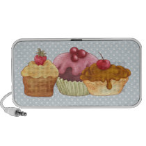 Pastries An Polkadots Doodle Iphone Speakers