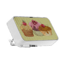 Pastries An Polkadots Doodle Speaker System