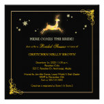 Patchwork Caribou Fun Winter Bridal Shower Invites