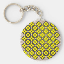 Patchwork Design 7 Key Chain