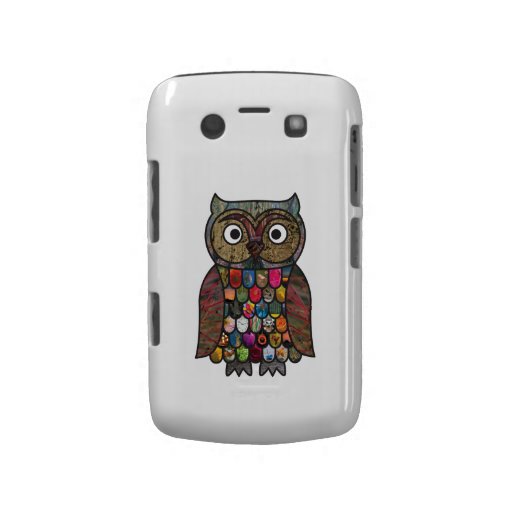 Patchwork Owl Blackberry Bold Cases